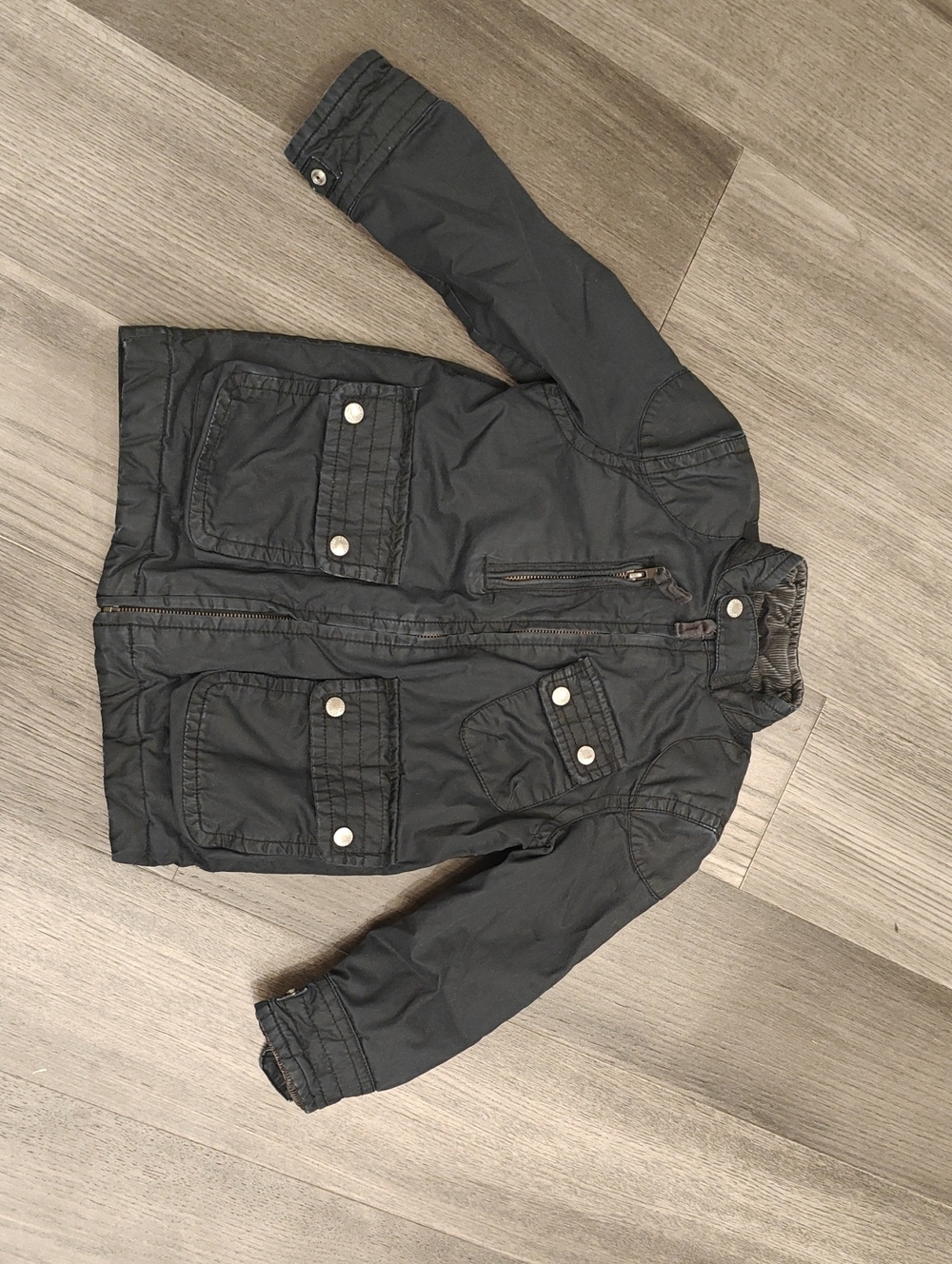 GAP Black Kids Utility Puffer Jacket